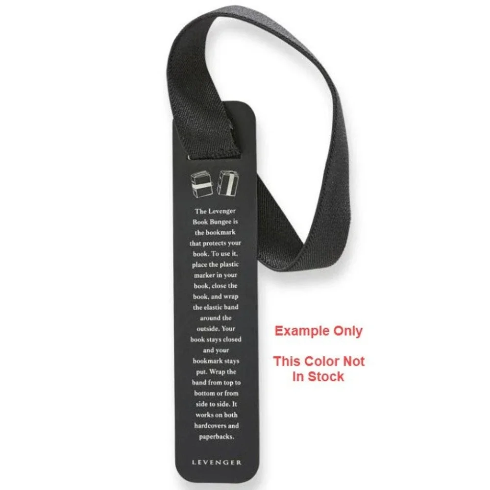 NWT Levenger Book Bungee AB0785 Elastic Bookmark Page Marker Reading Bookworm